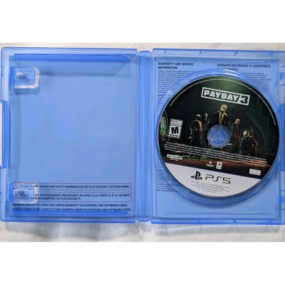 Payday 3 - Sony PlayStation 5 (PS5) - Tested & Working - Complete in Case